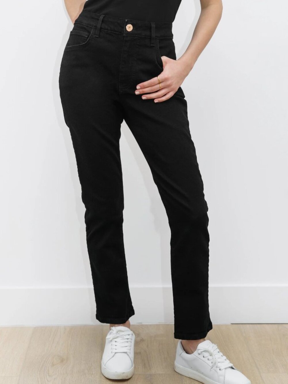 ginger + dandelion | Slim Jean in Black | Size 24 | For apple shapes